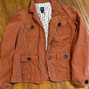 Y2K GAP Women Terracotta Corduroy Blazer Size 12